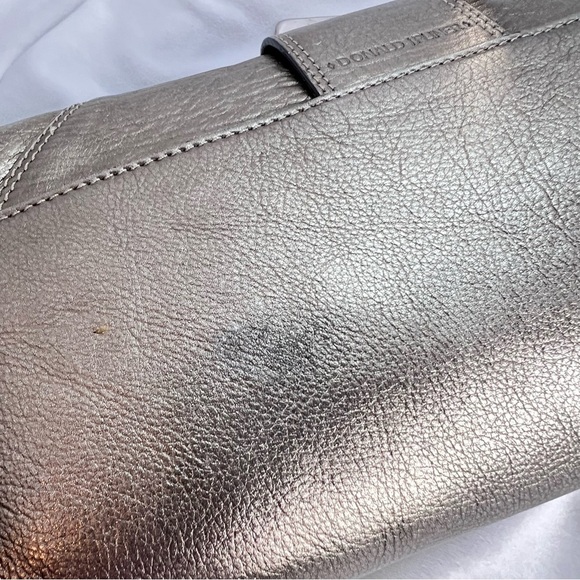 DONALD J PLINER Couture Sliver Foil Clutch / Wristlet - Picture 12 of 16